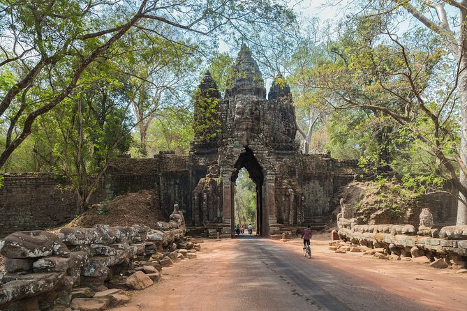 1-Day private Angkor Temple Tour by Tuk Tuk from Siem Reap - The South Gate leads into Angkor Thom
