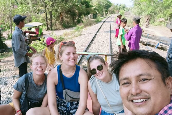 AfternoonTour.Bamboo train.killing cave with Secret bat cave - Rice-field roads to the secret bat cave