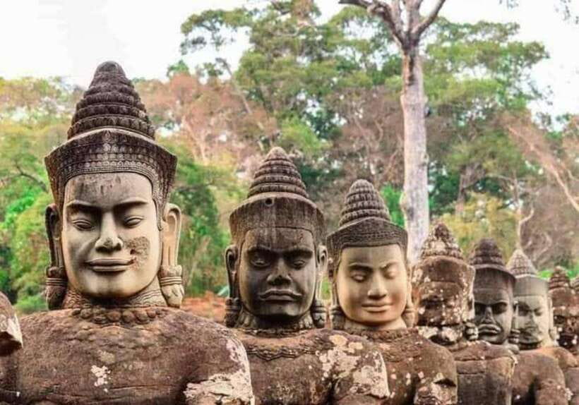Angkor Cycling Tour - The 12 km ride back to Siem Reap