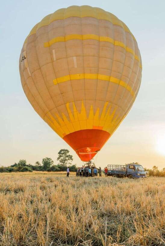Angkor Stunning Hot Air Balloon - The village connection, and a point of caution