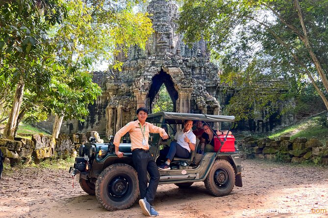 Angkor Wat Sunrise and Market Tour by Jeep - Ta Prohm shows nature pressing through stone