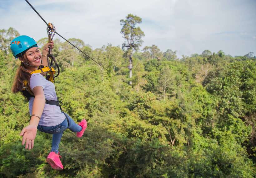 Angkor Zipline Eco-Adventure Canopy Tour - The Abseil and Nature Trail Finish