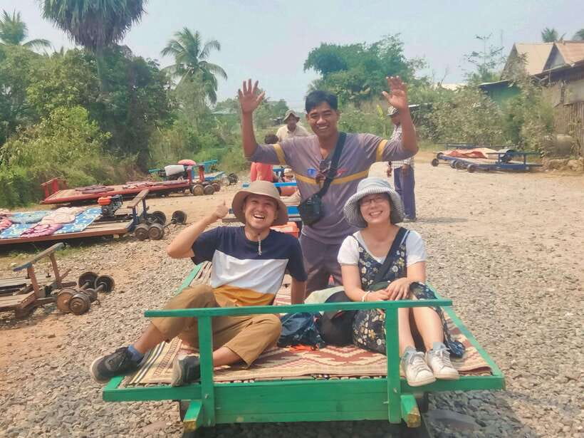 Bamboo Train, Banann Temple, Fruit Bat, Bat Cave, Sunset - Fruit orchards, vegetables, and bats in the trees
