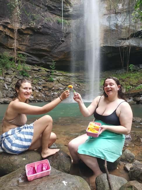 Discover Hidden Waterfall, Jungle Trekking, Swim Incl Snacks - Fruit snacks and a simple picnic break