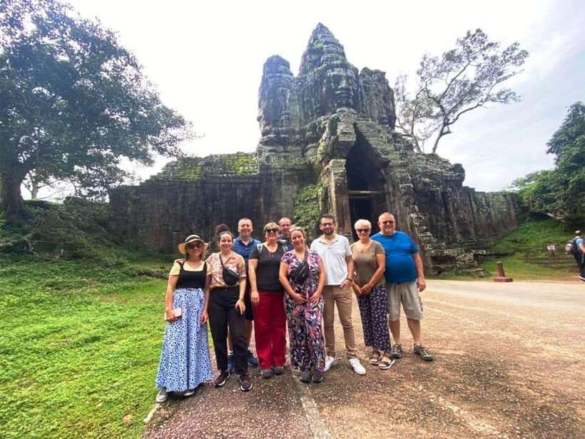 Explore Angkor Temple Sunset With Tour Guided - Entering Angkor Thom through the South Gate