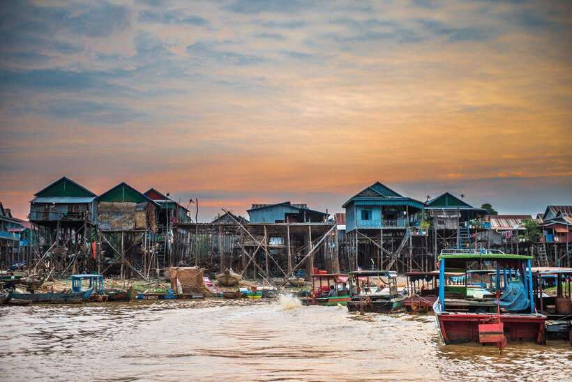 From Siem Reap: Kampong Phluk Floating Village Tour by Boat - Sunset over Tonle Sap