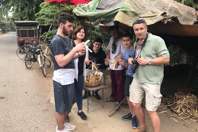 Half day morning bicycle tour to Explore local livelihood and test local snacks - Wat Ek Phnom and the older temple ruins