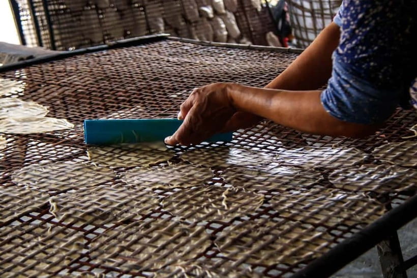 Handicraft tour/rice paper,/rice wine/bat cave Sun Set - Markets, food making, and small village industries
