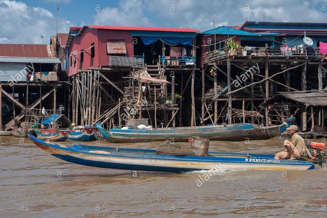 Kampong Phluk Floating Village Tour by Boat - Entering the stilted village of Kampong Phluk