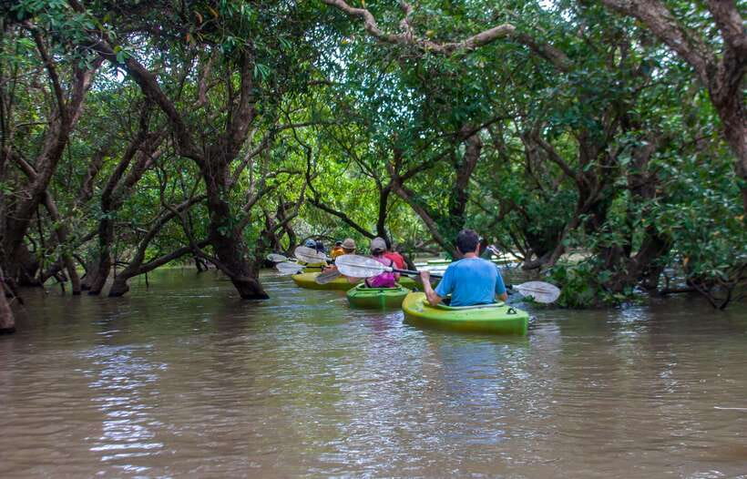 Kayaking & Floating Village in Siem Reap - A break at the floating kayak station