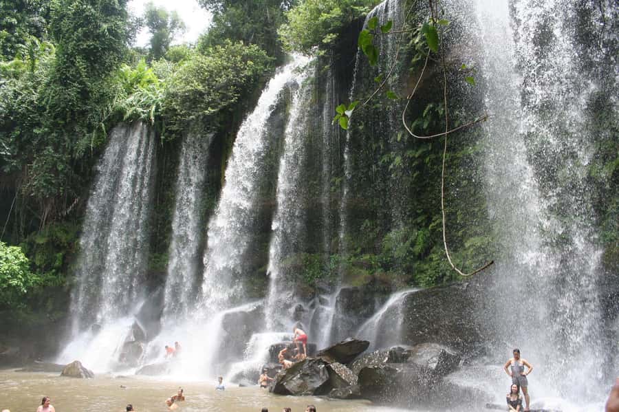 Kulen Waterfall: Rise and Shine with Cliff, Village w/ Guide - The reclining Buddha offers a quieter cultural stop
