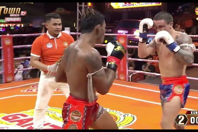 Kun Khmer Traditional Kick Boxing - Arriving at the TV stadium