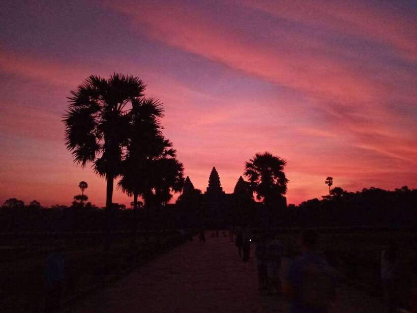 One Day Angkor Wat Trip with Sunrise - Entering Angkor Thom through the Southern Gate