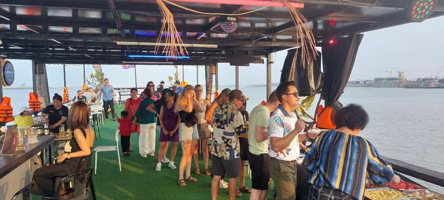 Phnom Penh: Sunset Cruise with Unlimited Beers & BBQ Buffet - The BBQ buffet: good value, casual food