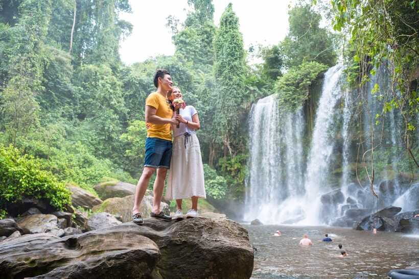 Shared tour: Kulen Mountain & Waterfalls - Small group - The largest local market in Siem Reap