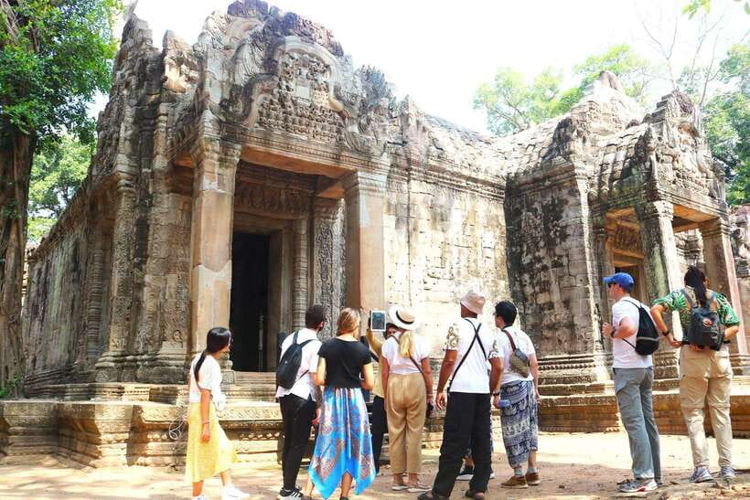 Siem Reap: 2-Days Angkor Wat with Sunrise Small-Group Tour - Ta Prohm and the trees over the ruins