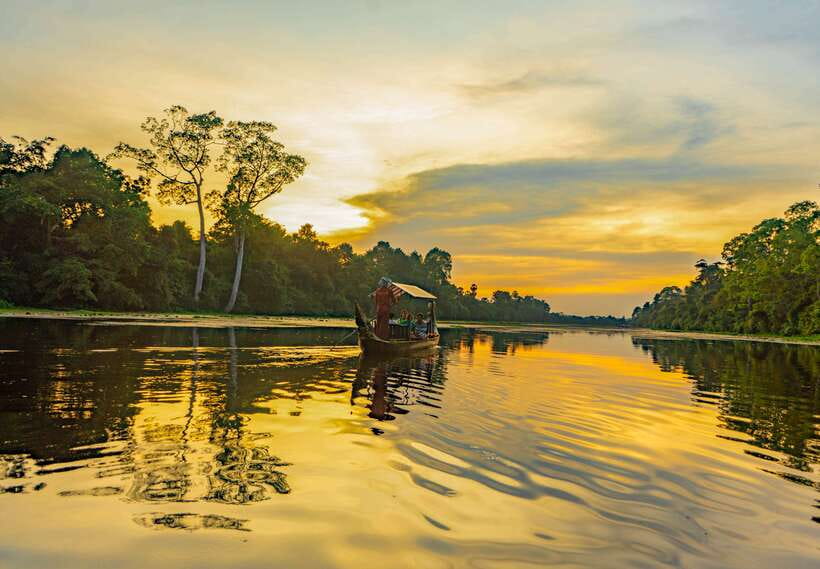 Siem Reap: Angkor Sunset Bike & Boat Tour /E-Bike Available - The 1:45 PM pickup and the first ride