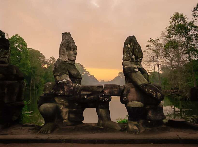 Siem Reap: Angkor Wat Sunrise or Sunset Guided Tour - Transport, water, and the value of $13