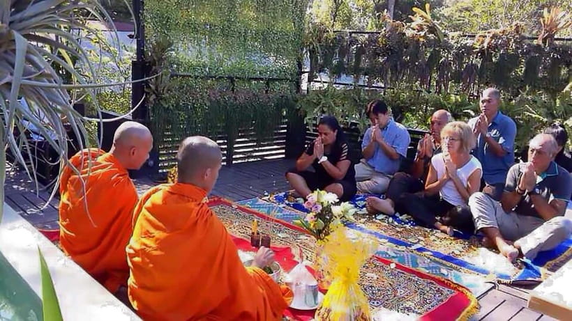 Siem Reap Cambodian Buddhist Water Blessing and Local Market - Who will get the most from this Siem Reap activity