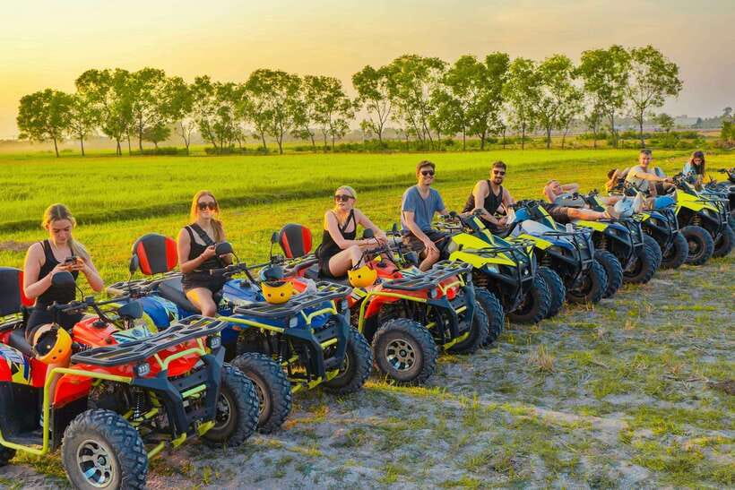 Siem Reap: Countryside Khmer village Tour by Quad Bike & ATV - A crocodile farm with a slightly odd appeal