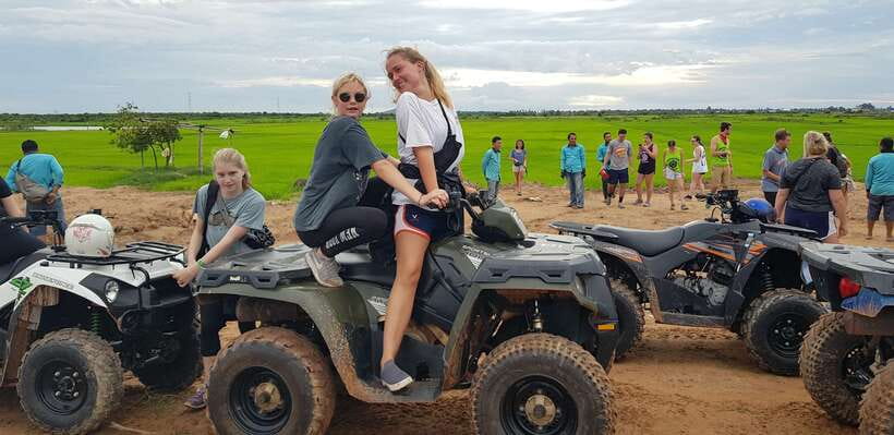 Siem Reap: Countryside Quad Bike Sunset Adventure - An hour through rice fields and village roads