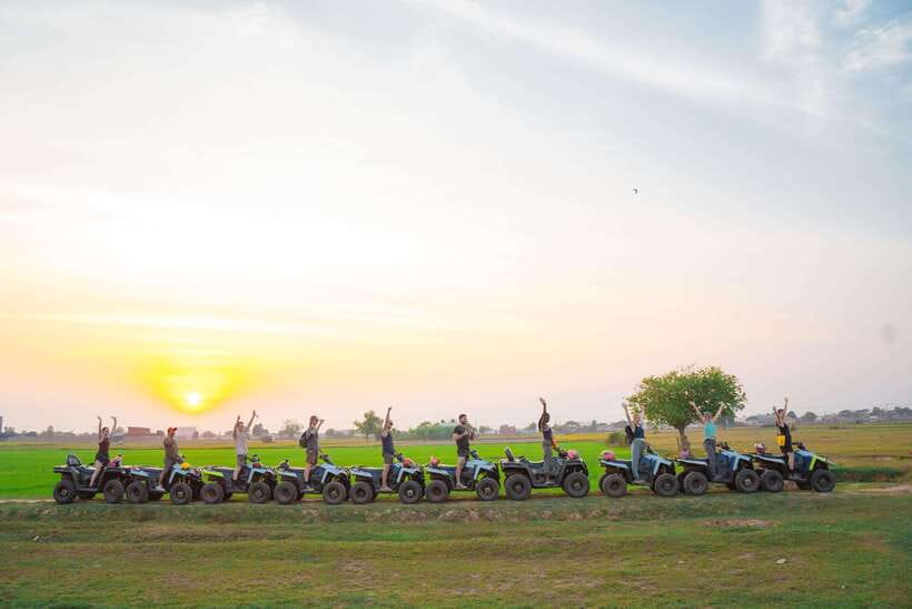 Siem Reap: Countryside Quad Bike Sunset Adventure - Learning the Polaris 330cc quad