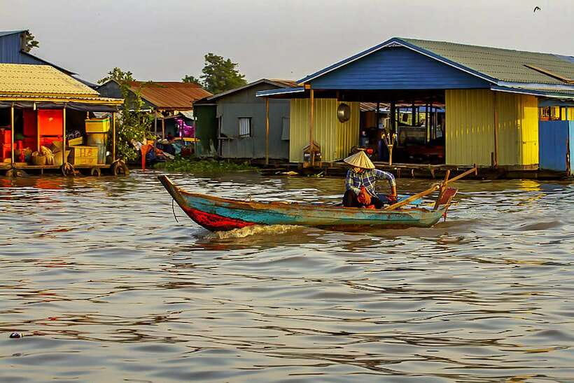 Siem Reap Floating Village Kampong Phluk Sunset with Boat - What the $18 price really includes