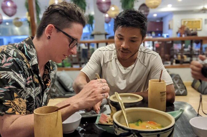 Siem Reap Food Tour By Local - A savory fried cake at Wat Bo Temple