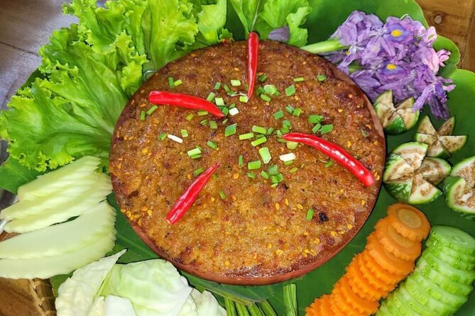 Siem Reap Food Tour By Local - Handmade noodles with flowers and fresh herbs