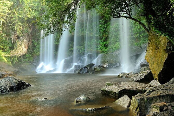 Siem Reap Outdoor Private Tour (Waterfalls 50km from Siem Reap) - The reclining Buddha on the natural hilltop