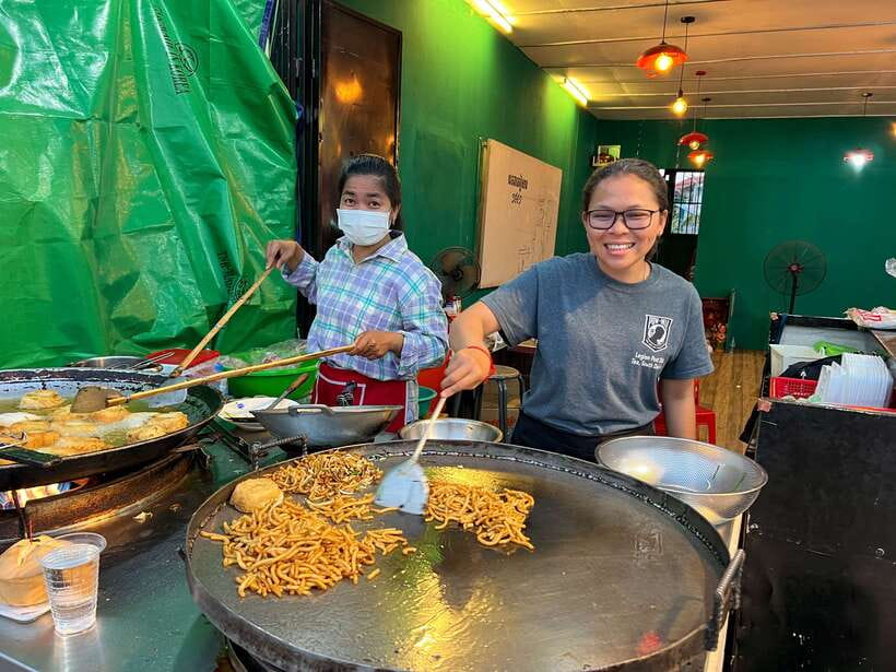 Siem Reap: Small Group Street Food Tour with Tuk-Tuk Ride - Khmer noodles, green curry, and the main savory dishes