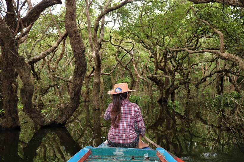 Siem Reap: Tonle Sap Lake - Fishing Village & Flooded Forest - The 40-minute ride into the countryside