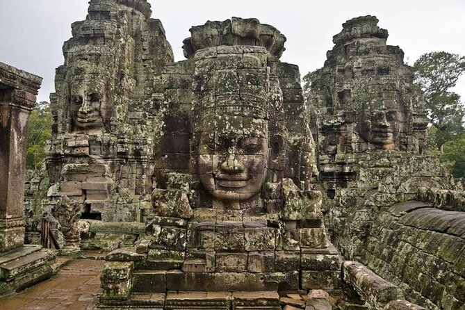 Siem Reap Tour: Angkor Wat Sunrise, Bayon, Ta Prohm, Banteay Srei - Bayon’s stone faces after lunch