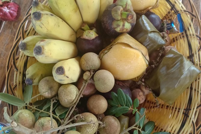 Silk Island Cycling Adventure & lunch with locals - Local snacks and lunch beside the river
