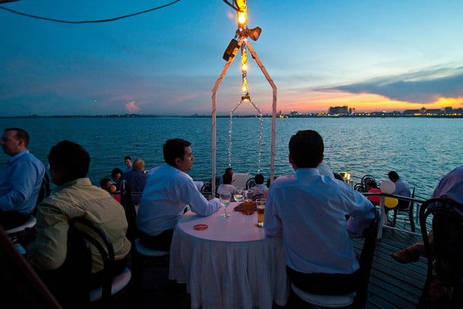 Sunset Cruise on the Mekong with Kanika Boat - Leaving the Tonle Sap for the Mekong