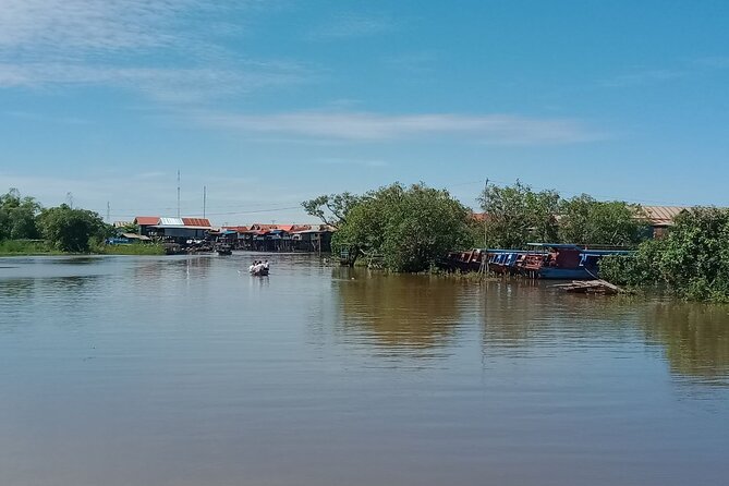 Sunset on Tonle Sap Lake - Leaving Siem Reap at 3:30 pm